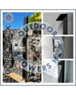 Toorak Black 316 Marine Grade  Stainless Steel Outdoor Waterfall Pool Shower