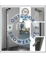 Bondi Push Button 316 Marine Grade Stainless Steel Outdoor Pool Shower