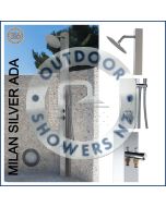 Milan Silver  ADA 316 Marine Grade Stainless Steel Outdoor Pool Shower